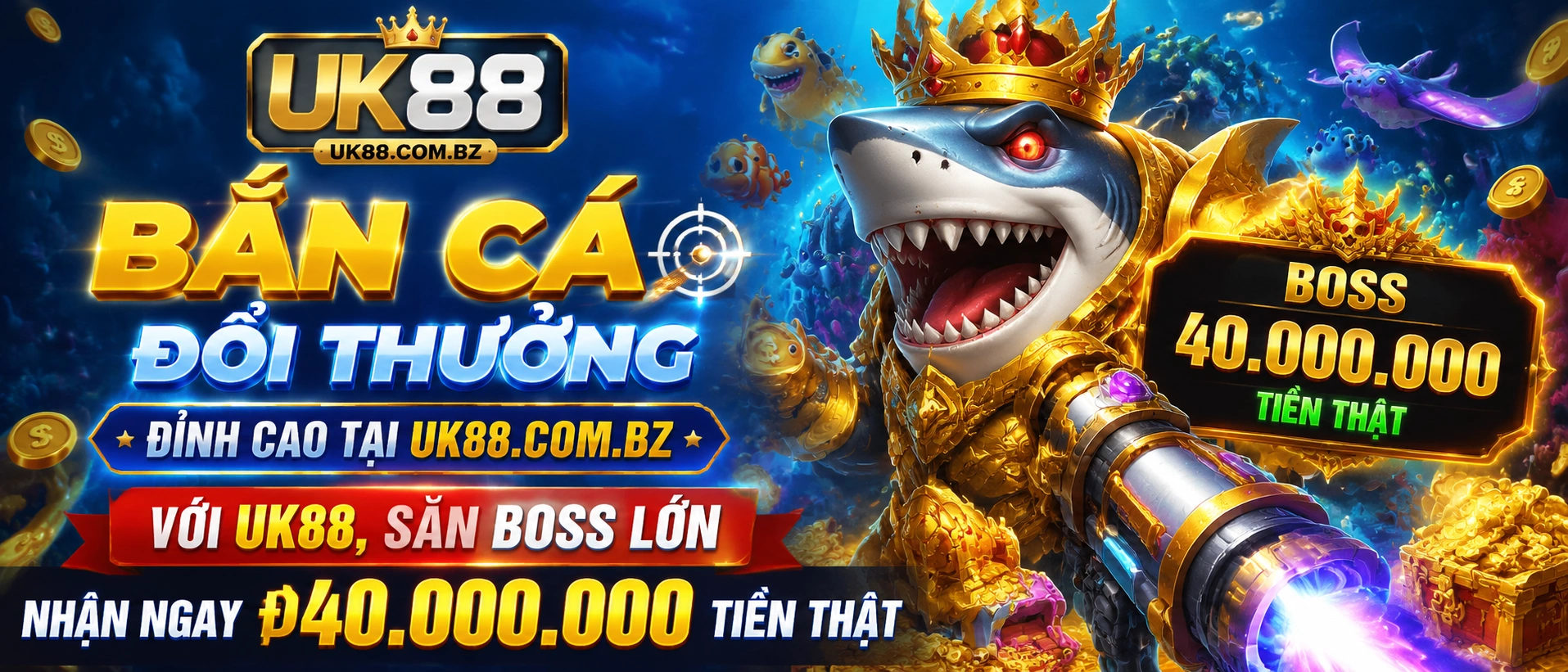 UK88 Casino | Nổ Hũ, Bắn Cá, Live Casino 56 Fishing Games