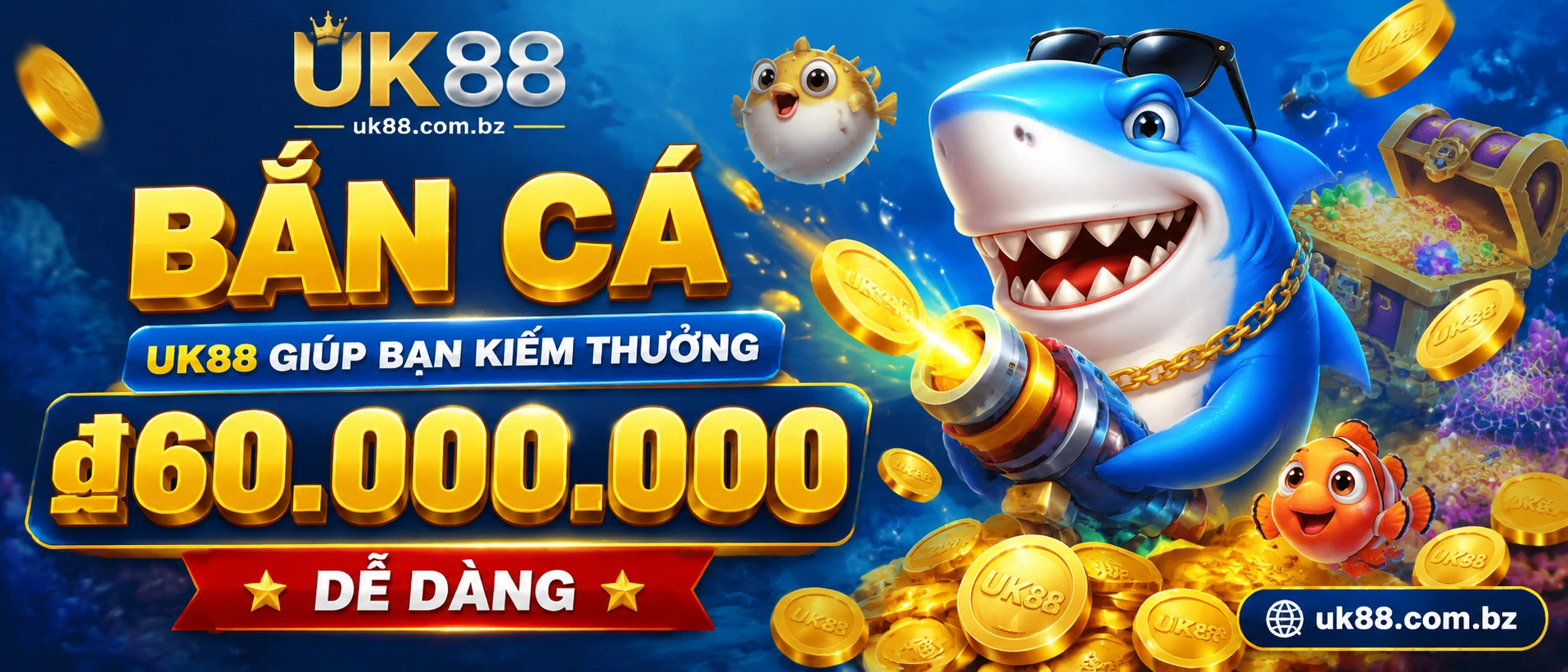 Liên hệ UK88.com.bz | Hỗ trợ casino, no hu 5 uk88 fish banner 2