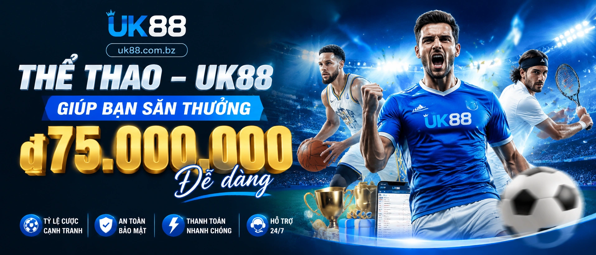 Liên hệ UK88.com.bz | Hỗ trợ casino, no hu 13 uk88 sports banner 3